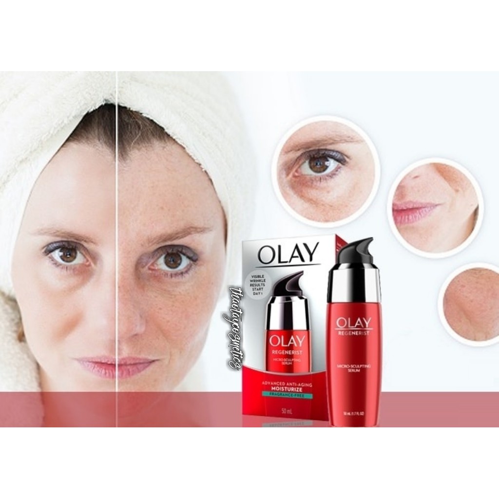 [Hàng Mỹ] Tinh chất dưỡng da chống lão hóa Olay Regenerist Micro-Sculpting Serum (50ml)