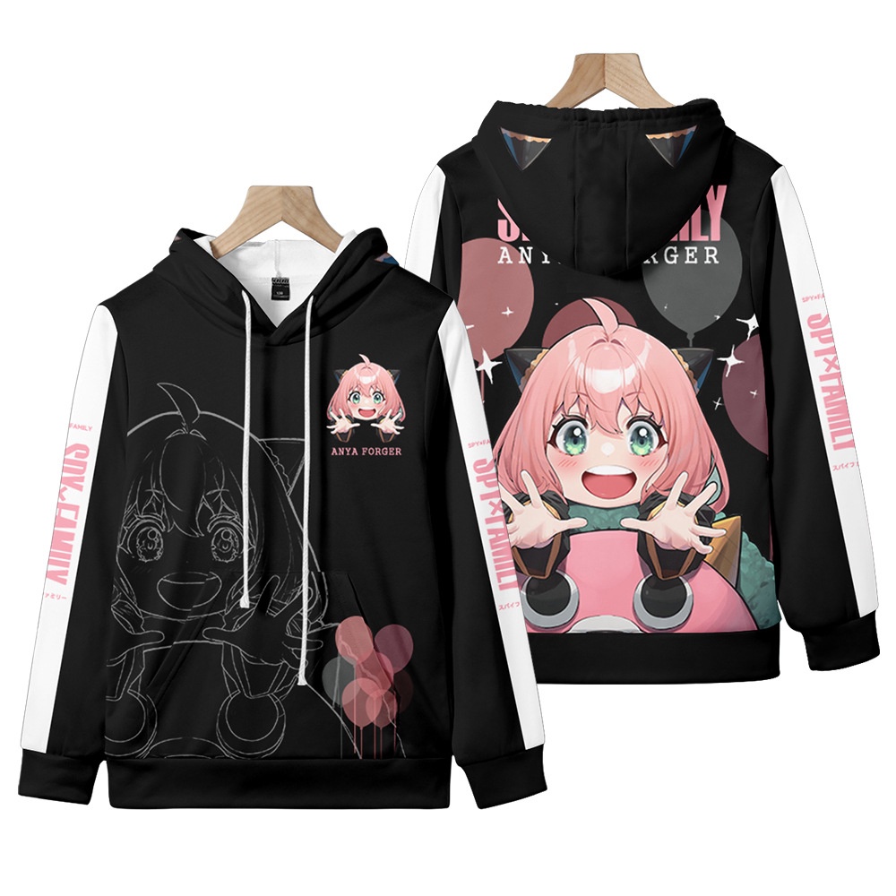 Áo Khoác Hoodie Hóa Trang Nhân Vật Anya Trong Phim Hoạt Hình SPY×FAMILY Dành Cho Nam Và Nữ