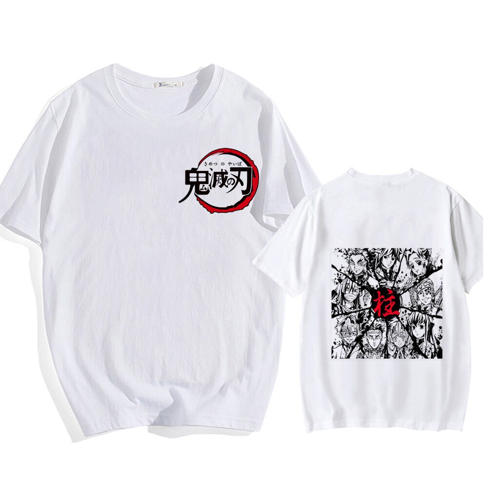 Áo thun nam ngắn tay fom rộng in hình Anime Demon