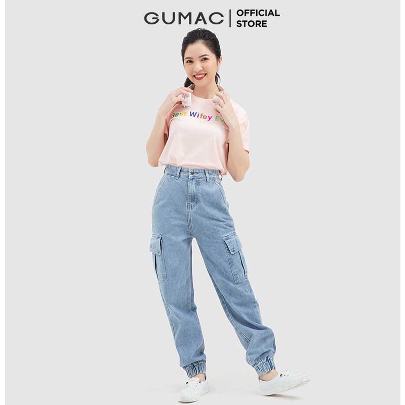 [Mã WABRGU50 giảm 10% đơn 250K] Quần jeans túi hộp QJB11011 GUMAC