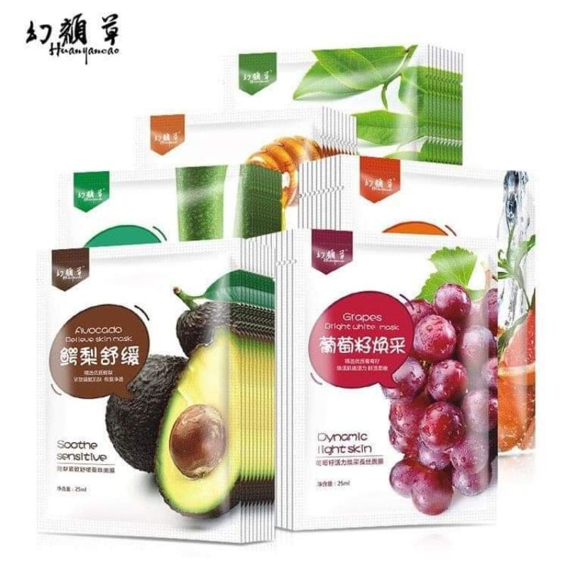 MẶT NẠ TRÁI CÂY🍏Dùng siêu nghiền🍅Mặt nạ trắng da giúp da thêm trắng mịn, cấp ẩm hỗ trợ trị nám mụn Có mix ngẫu nhiên
