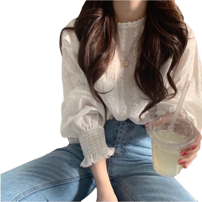 Pass/Thanh lý babydoll tay bo trắng