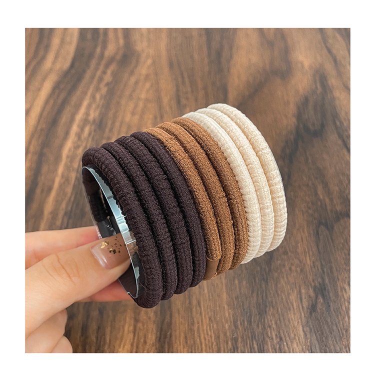 Bộ 18 Dây Thun Cột Tóc Co Giãn Phong Cách Hàn Quốc Đơn Giản Dành Cho Nữ