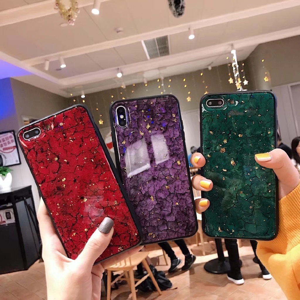 Gold Foil Bling Phone Cases Samsung Galaxy A21S A11 A31 A10 A20 A30 A50 A70 A80 A90 A10S A20S A30S A50S A71 A51 A01 A7 A6 Plus 2018  Back Cover