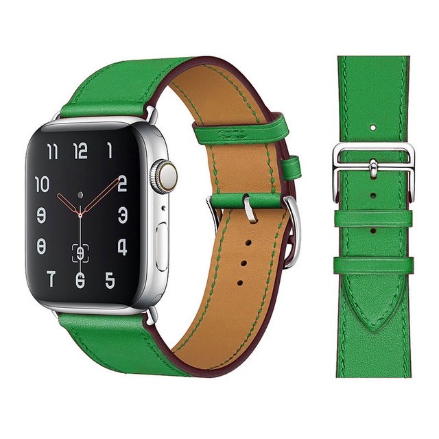 Dây Da Thay Thế 41mm 45mm 44Mm 40mm 38mm 42mm Cho Đồng Hồ Apple Series 5 4 3 6 SE 7