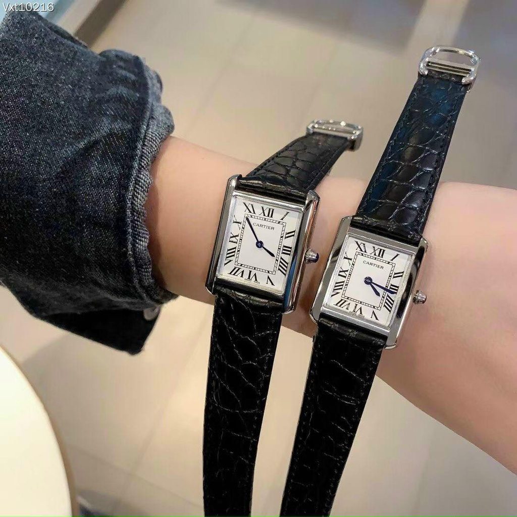 Đồng hồ nữ Catier size 22mm MÁY NHẬT dây da cao cấp CHỐNG NƯỚC