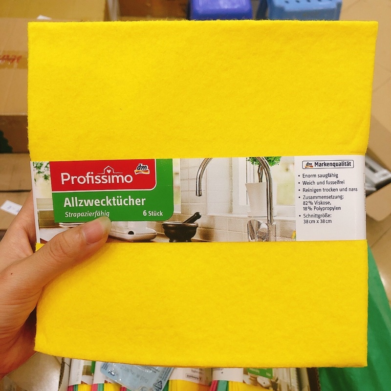 Khăn mút đa năng/ khăn lau đa năng Profissimo set 5 - Đức