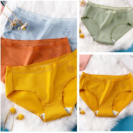Women's underwear mid-low waist cotton underwear
