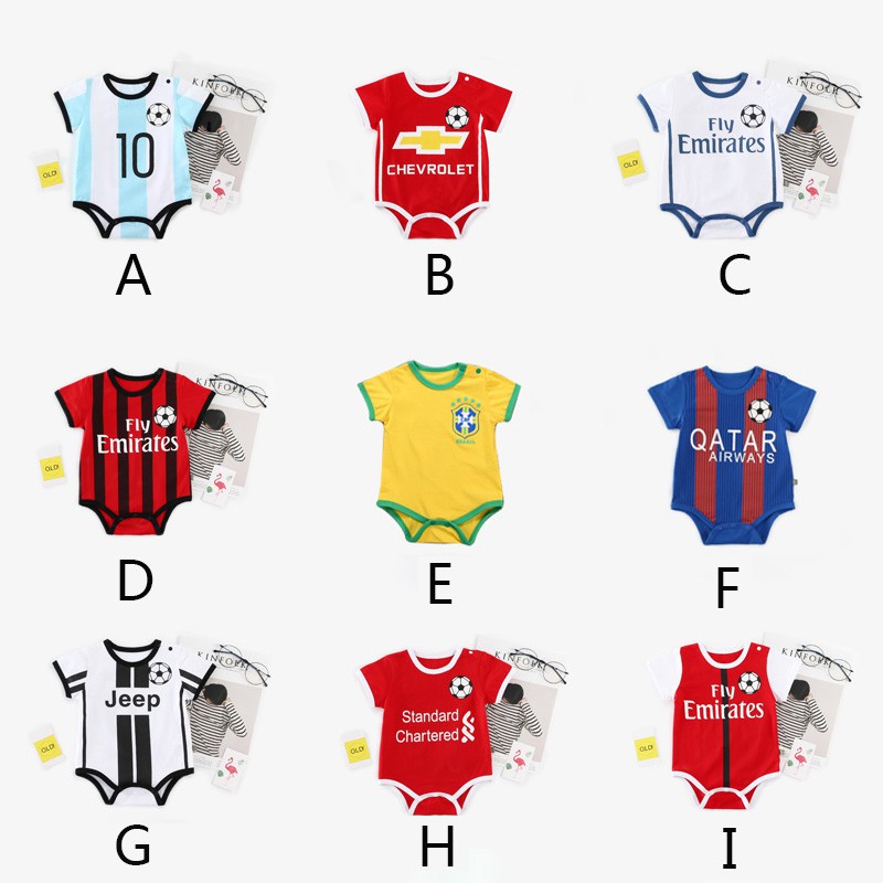 Áo liền quần ngắn tay in họa tiết đa dạng cho bé sơ sinh