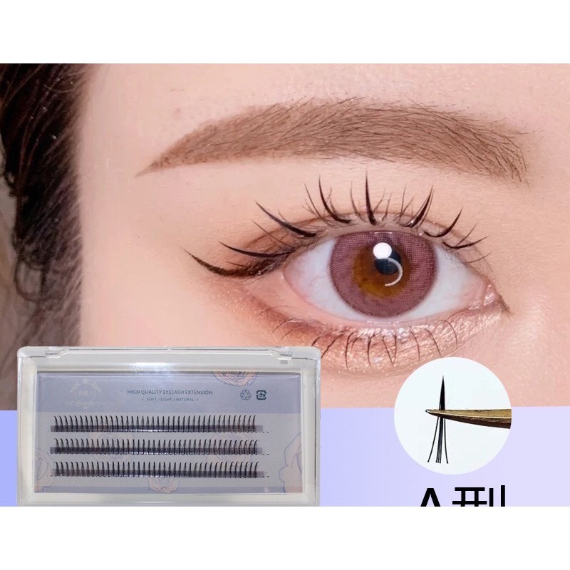 Mi giả, mi nối chữ A siêu hot (tặng keo dán)