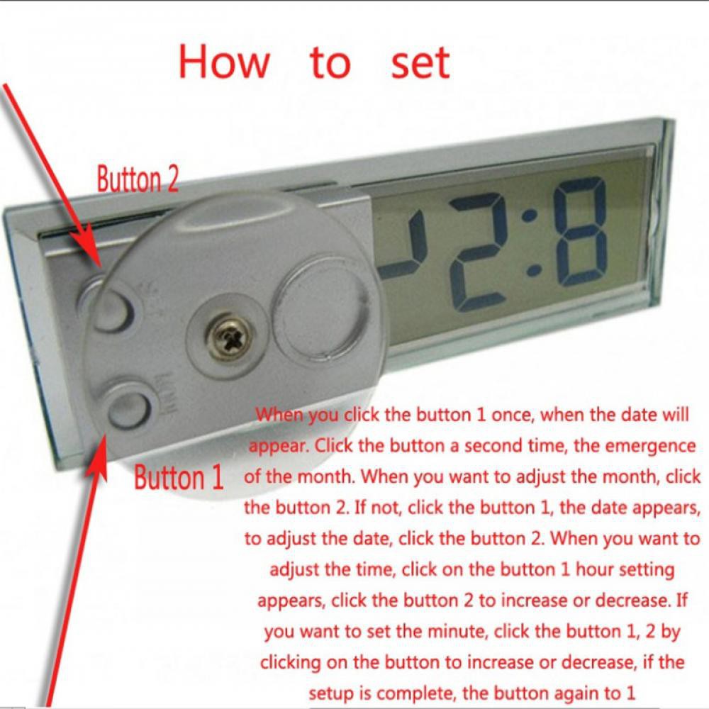 Mới Đồng Hồ Hẹn Giờ Điện Tử Màn Hình LCD Cho Xe Hơi