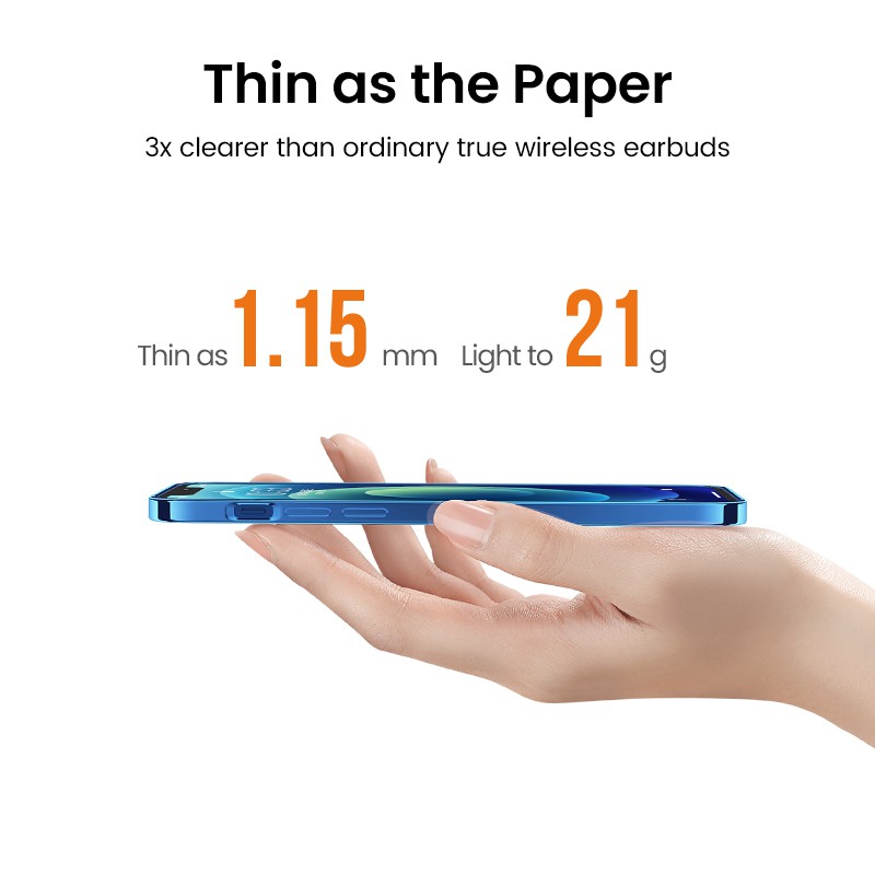 Ốp điện thoại UGREEN TPU mềm siêu mỏng chống sốc thích hợp cho iPhone 12 12 Pro