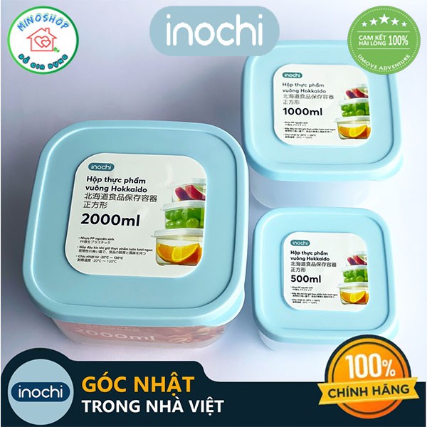 [ 6 Size ] Hộp Đựng Thức Ăn, Hộp Nhựa Đựng Thực Phẩm Dạng Vuông Chính Hãng Inochi | BigBuy360 - bigbuy360.vn
