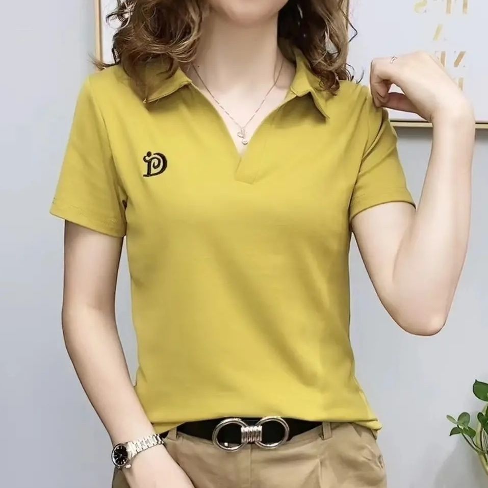 Áo Thun POLO Tay Ngắn Bằng Vải Cotton Nguyên Chất Thời Trang Mùa Hè Hàng Mới 2022