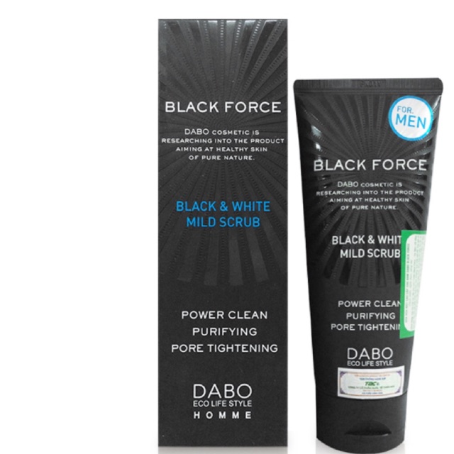 Sữa rửa mặt cao cấp cho nam DABO Black Force – For Men