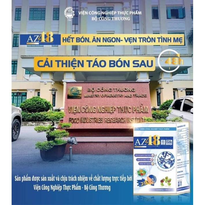 combo 2 hộp men vi sinh AZ48, giúp bé hết táo bón, biếng ăn.