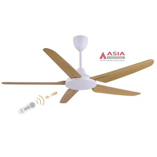 Quạt trần cao cấp ASIA QT05-G01 gỗ phong cách (Cam kết hàng chính hãng bảo hành 2 năm)
