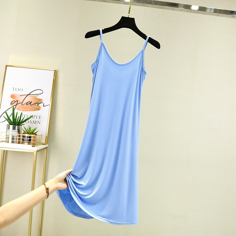 Đầm Hai Dây Cổ Tròn Chất Liệu Cotton Thời Trang Mùa Hè Hàn Quốc 2022 Cho Nữ