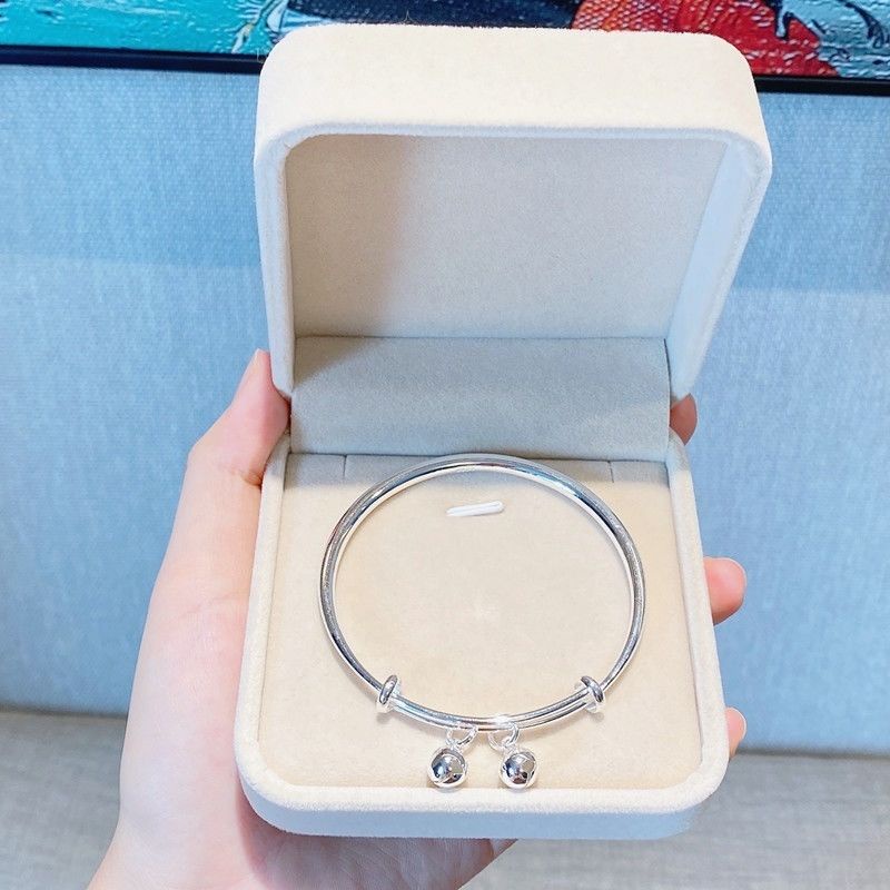 Vòng tay đôi nam nữ Vòng Tay Bạc 999 Gypsophila Nhật Bản Và Hàn Quốc Mới Cho Nữ Sinh