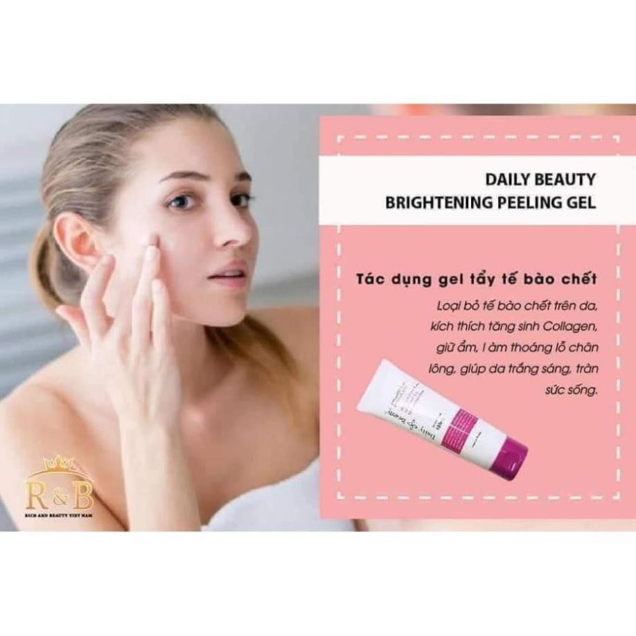 Tẩy tế bào chết Daily Beauty Brightening Pelling Gel - Tẩy da chết sạch nhẹ nhàng, se nhỏ lỗ chân lông