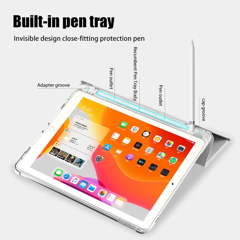 Ốp Máy Tính Bảng Da Nắp Gập Có Khe Để Bút Chì Cho OPPO Pad Air 10.36 Inch 2022 OPD2102