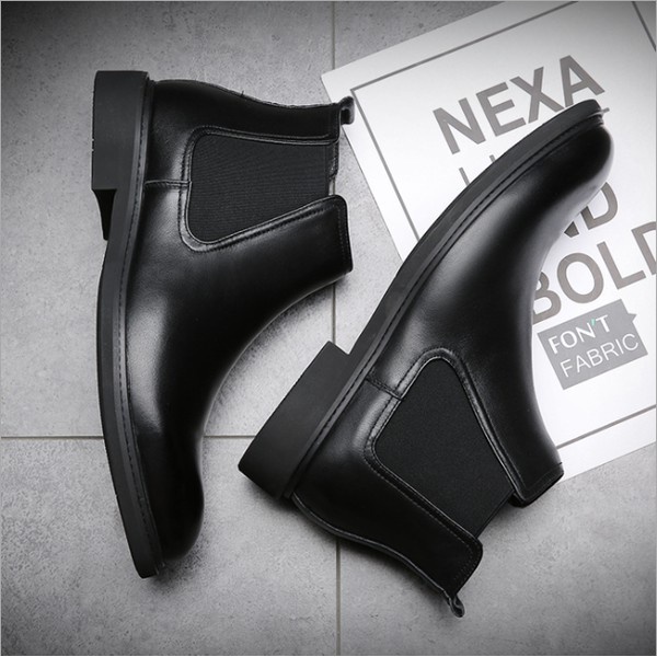 Giày Chelsea Boots Nam Cổ Lửng Cao Cấp, Phong Cách Hiện Đại, Trẻ Trung, Sang Trọng