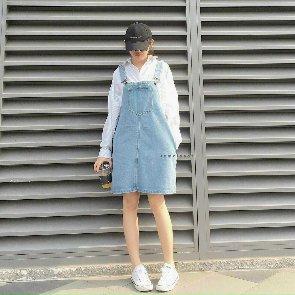 [Freeship] Yếm jeans nữ baby cute dễ thương thời trang Noble NB191