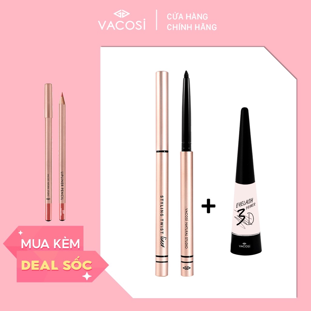 COMBO: Keo Dán Mi VACOSI + Kẻ Mắt / Son / Chống nắng - Giảm đến 60% Deal Sốc Mua Kèm