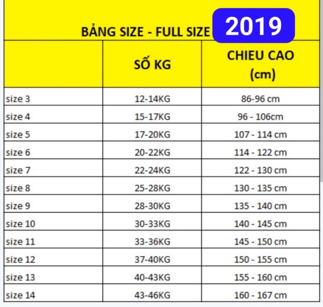 Bộ 3 Lỗ Bé Trai 30kg -50kg