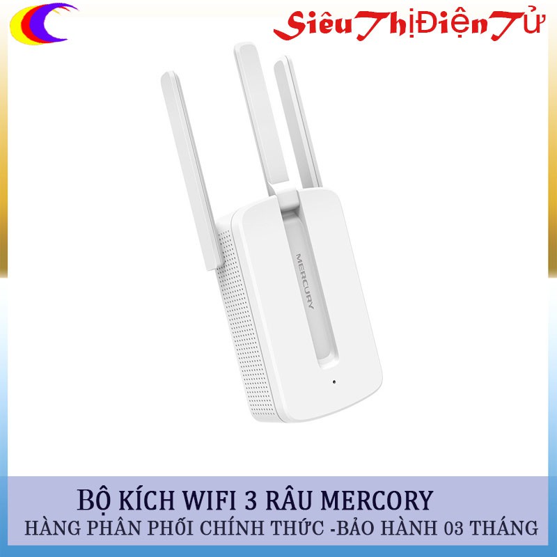 Bộ Kích sóng wifi mercusys 3 râu dùng điện 220v cắm trực tiếp- Bộ phát wifi 3 râu cực khỏe sóng ổn định