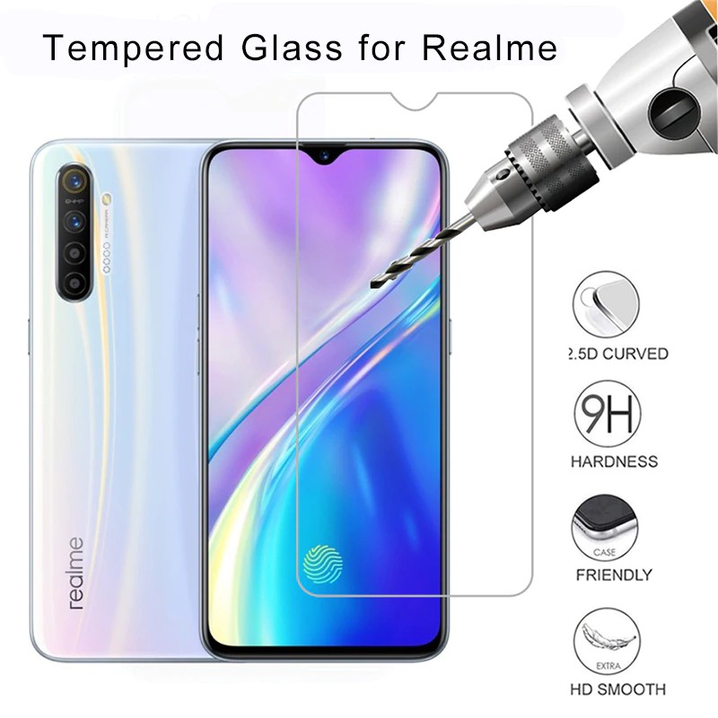 Miếng Dán Kính Cường Lực Cho Realme 5, Realme 5 Pro, Realme Q, Realme C3