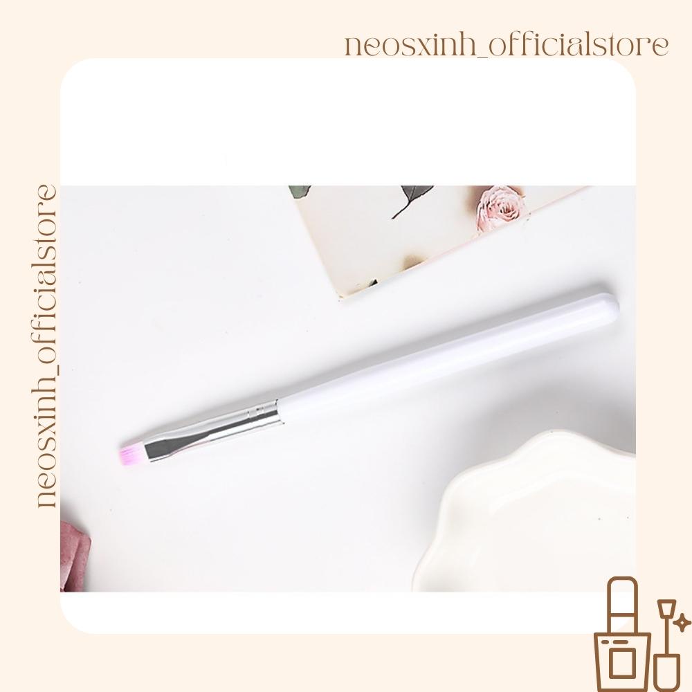 Cọ Vẽ Sơn Móng Tay Màu Trắng Hồng- Neosxinh Nails