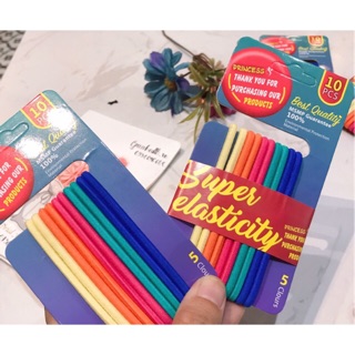 Set 10 thun cột tóc cực bền 5 màu