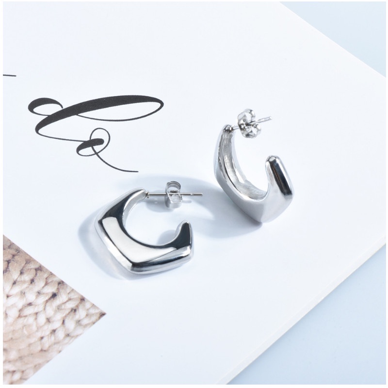 Bông Tai Titan Ko Han Rỉ Móc Đa Giác Kiểu Cá Tính TT 4055