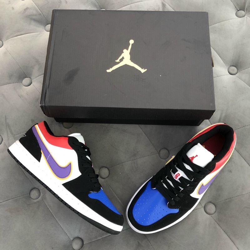 Giày thể thao nam nữ Jodan thấp Full color phối màu đep mã JDT _MANH Sneaker