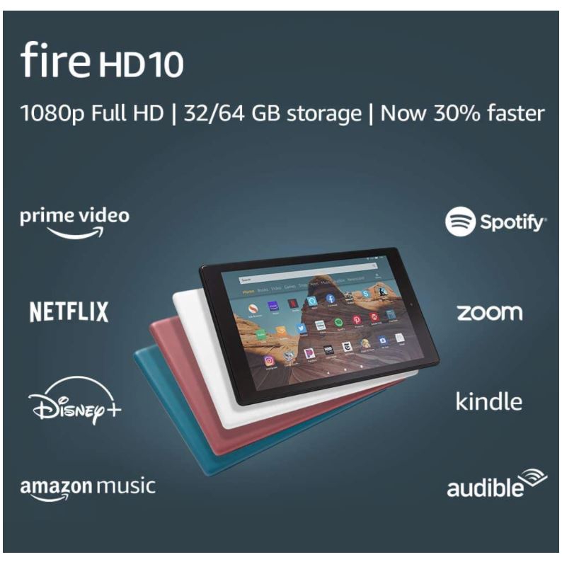 Máy tính bảng Kindle Fire HD 10 - 2019 9th - 10.1" 1080p full HD, 32 GB - Hàng Amazon chính hãng | BigBuy360 - bigbuy360.vn