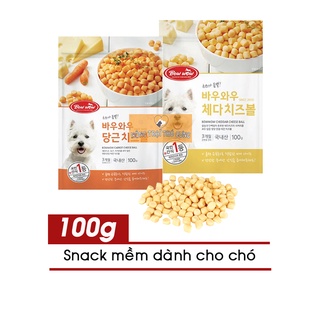 Bánh thưởng phô mai viên mềm bowwow cho chó 100g