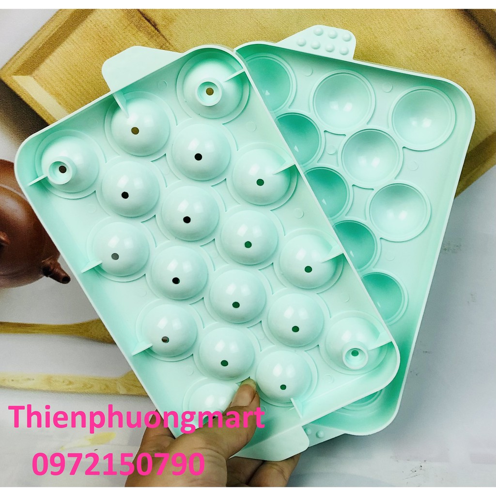 Khuôn làm đá, làm topping bằng nhựa cao cấp – Khay đá bi lớn 18 viên HPL79 HOFACO