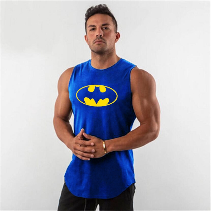 New Summer Workout Gym Mesh Tank Top Men Fitness Casual Musculation Clothing Bodybuilding Sport Sleeveless Shirt Quick Dry Vest