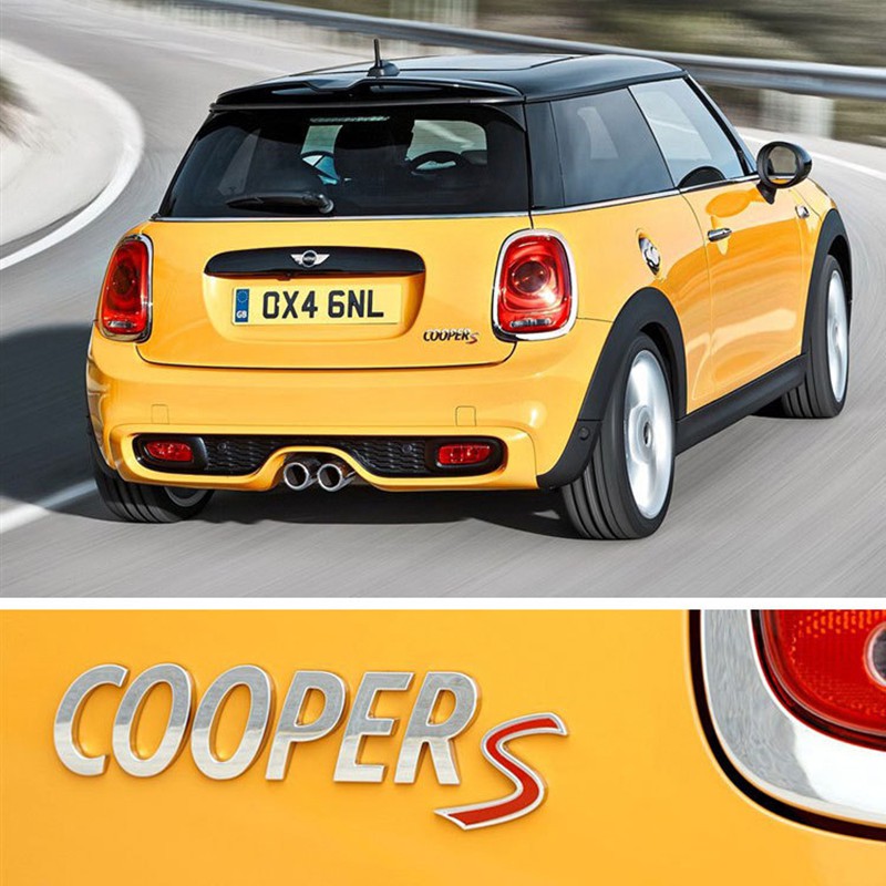Miếng Dán Kim Loại In Chữ i love mini cooper s Trang Trí Thân Xe Hơi