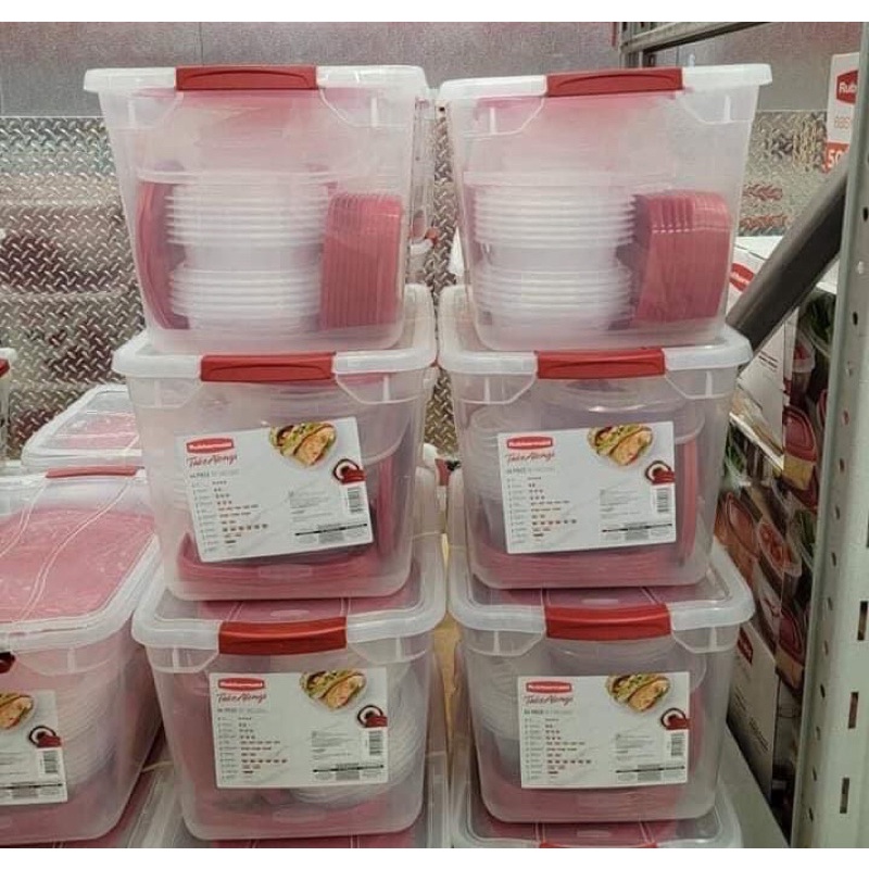 Bộ hộp nhựa đựng thực phẩm Rubbermaid 25 hộp và 15 hộp của Mỹ.