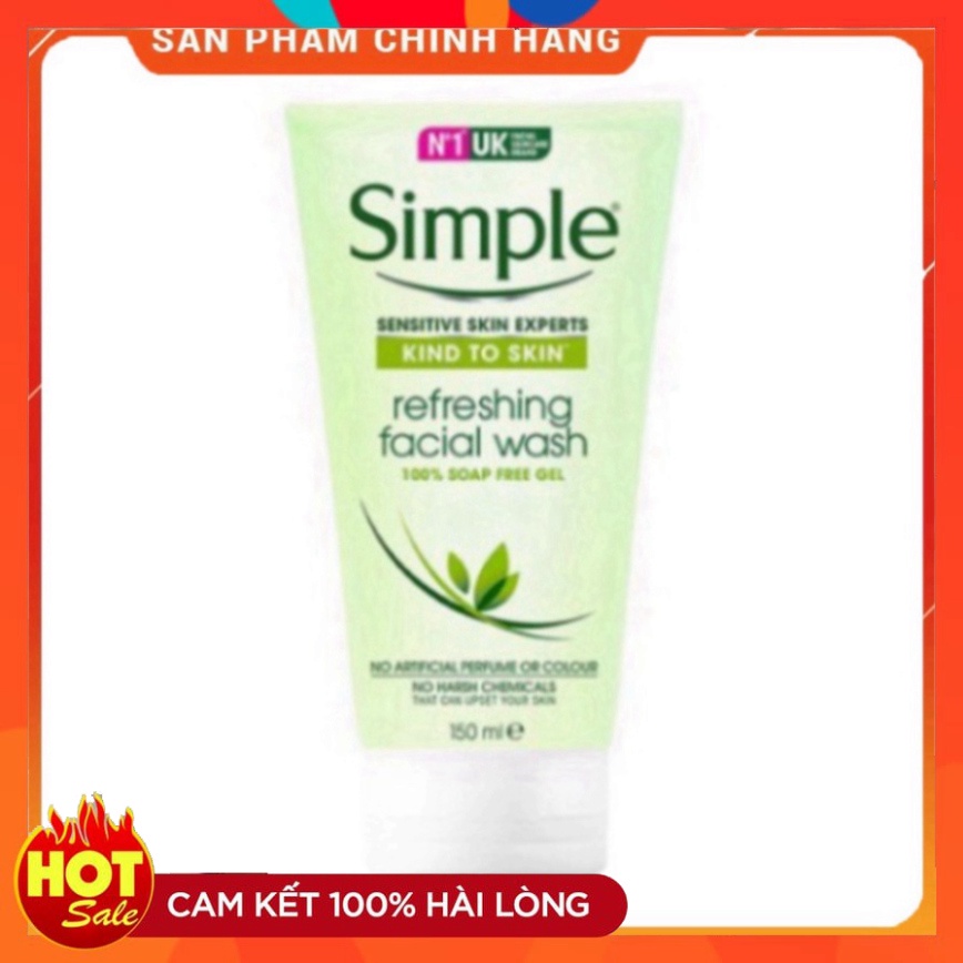 Sữa rửa mặt simple - 150ml Bill 4 date 2023 mới nhất - Chính Hãng | BigBuy360 - bigbuy360.vn