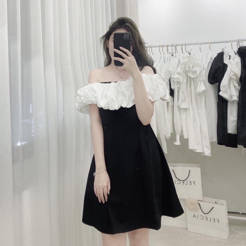 Váy Trễ Vai Bèo Thời Trang Hàng Đẹp Chất Mềm ⚡️Ảnh thật