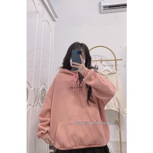 [ Rẻ vô địch ] Áo hoodie nỉ form rộng mũ hai lớp - Live s mplo