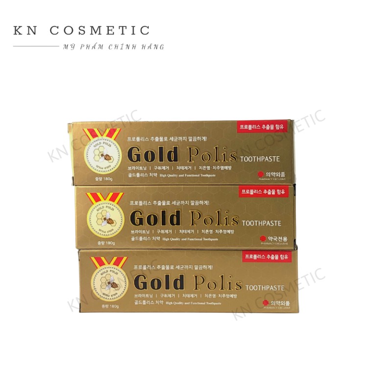 Kem đánh răng cao cấp GOLD POLIS Kem đánh răng loại bỏ hôi miệng Tuýp 180g