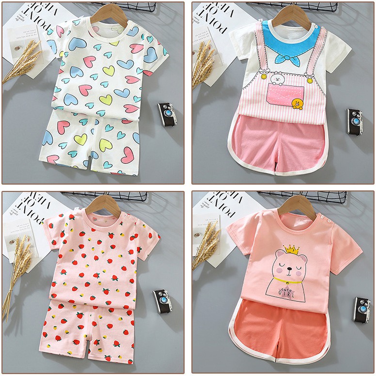 Bộ Quần Áo Ngắn Tay Cho Bé