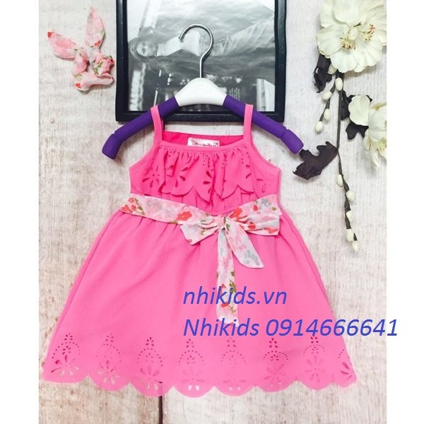 Đầm Bé Gái Voan Chiffon Lót Kate