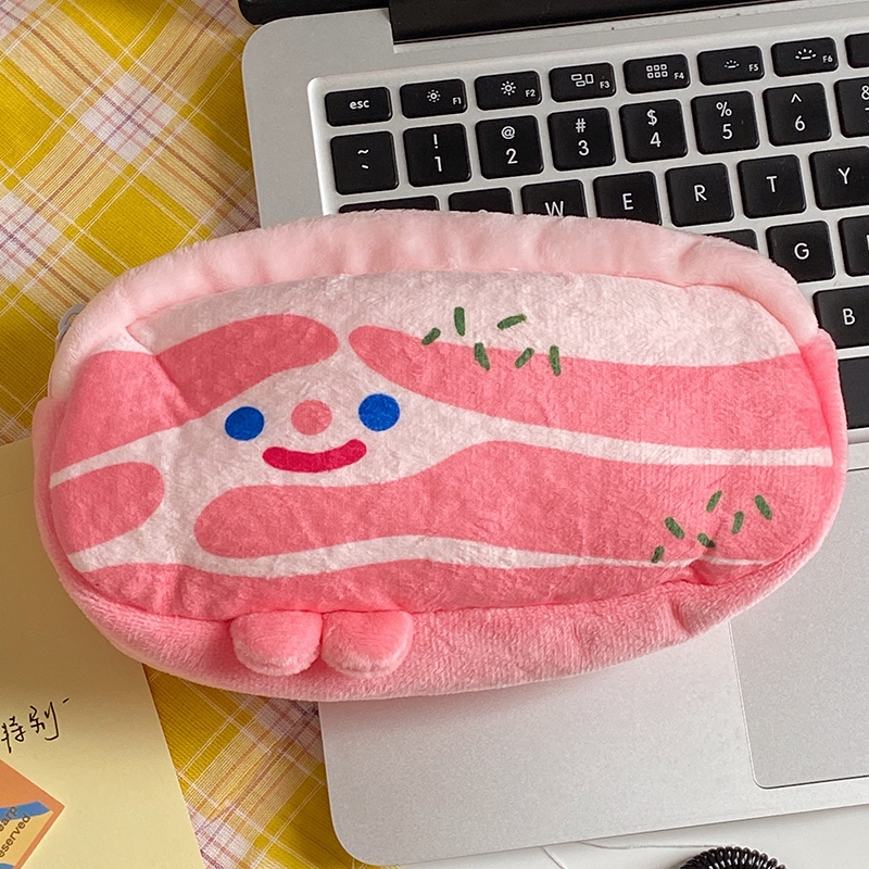 Túi đựng bút/mỹ phẩm trang điểm đa năng hình mặt cười xinh xắn | BigBuy360 - bigbuy360.vn