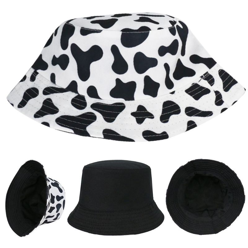 Mũ Bucket Unisex Chất Liệu Cotton Màu Trơn