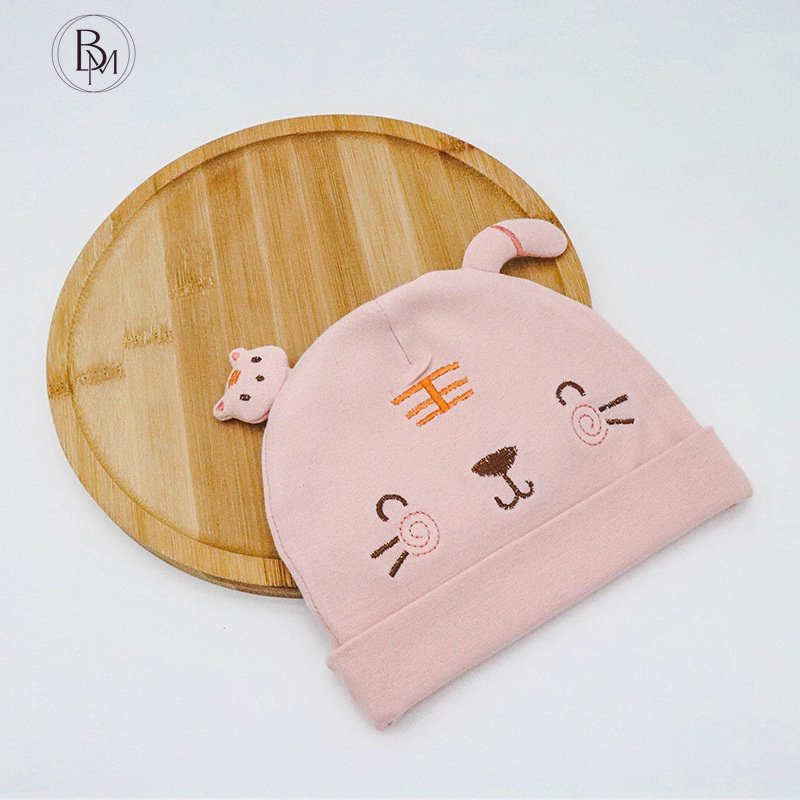 Mũ trùm đầu BANMA thiết kế hổ hoạt hình thời trang xuân thu đáng yêu dành cho bé 3-24 tháng tuổi